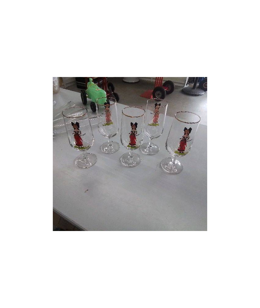 LOT DE 5 VERRES ALSACE 