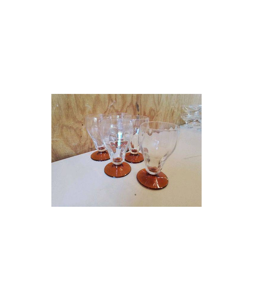 LOT DE 5 VERRES VINTAGE