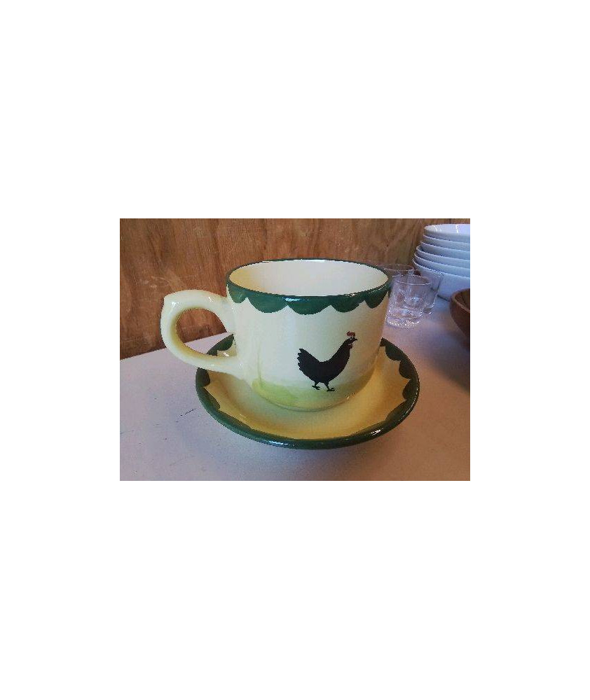 TASSE A THE AVEC SOUCOUPE 