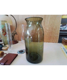 VASE EN VERRE BULÉ 