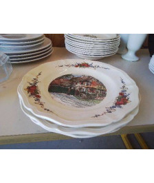 LOT DE 3 ASSIETTES SERGUEMINES 