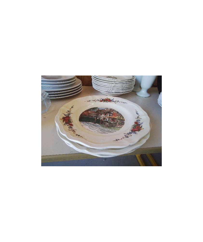 LOT DE 3 ASSIETTES SERGUEMINES 