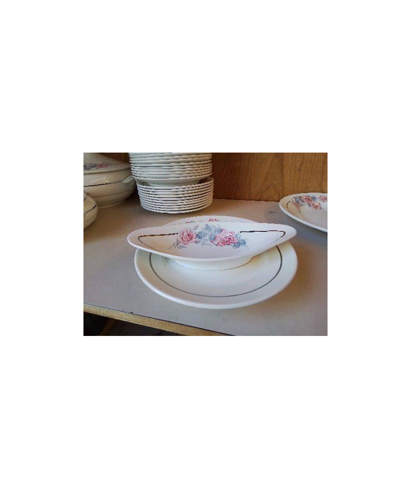 PETIT PLAT SERGUEMINES AVEC MOTIF ROSES 