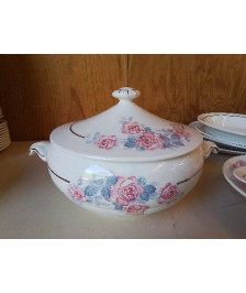 SOUPIÈRE SERGUEMINES AVEC MOTIF ROSES 