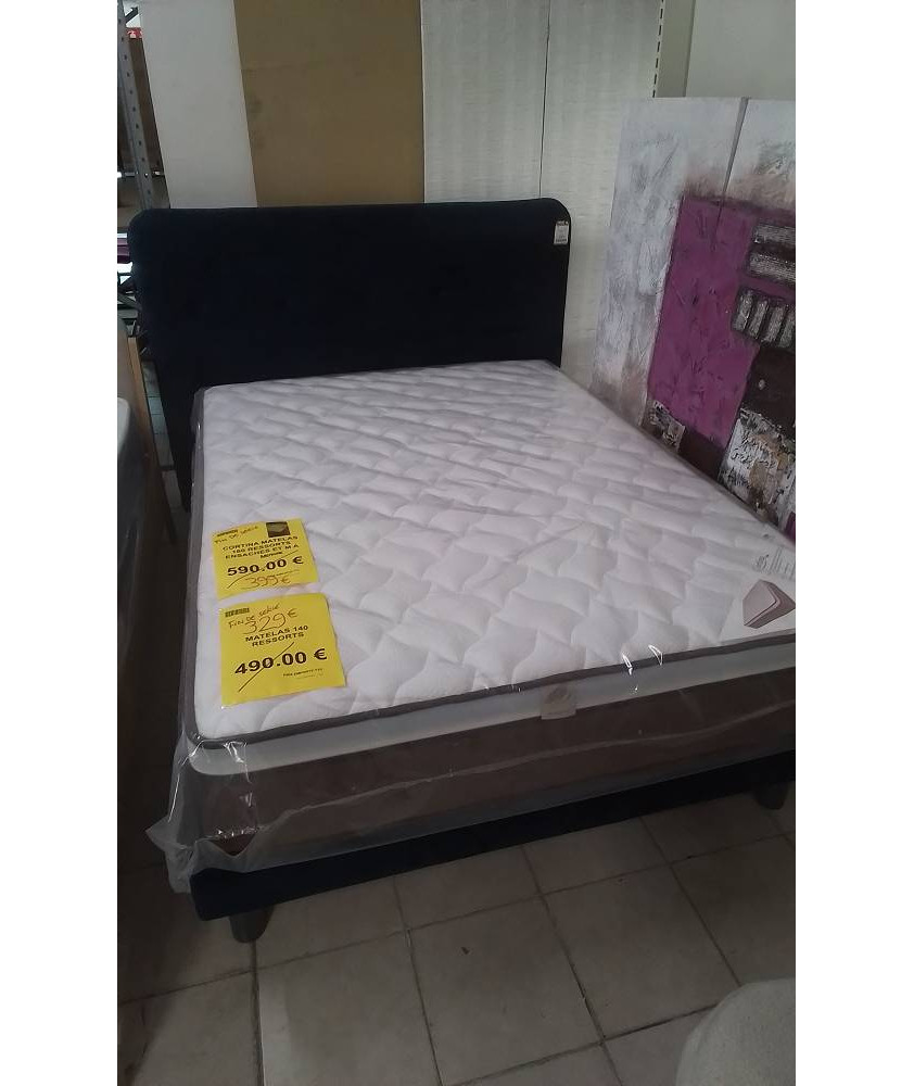 LIT 140X190 VELOUR BLEU