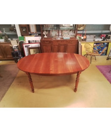 TABLE OVAL EN MERISIER 