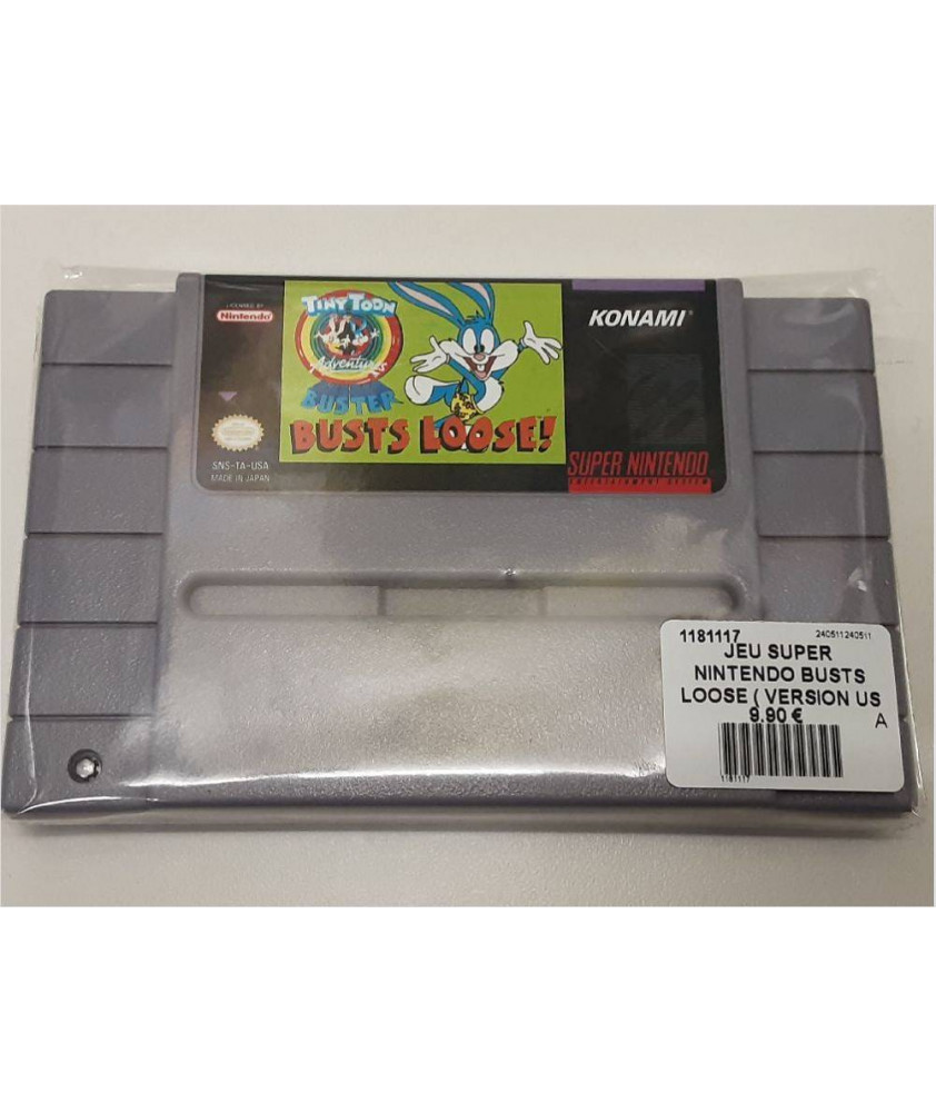 JEU SUPER NINTENDO BUSTS LOOSE ( VERSION US )