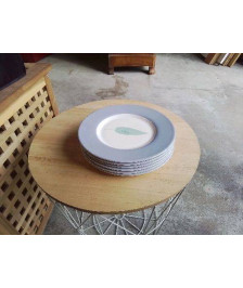 LOT DE 6 ASSIETTES  NATURE