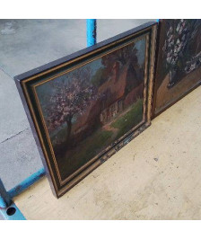 TABLEAU CHAUMIÈRE DE CAMPAGNE 