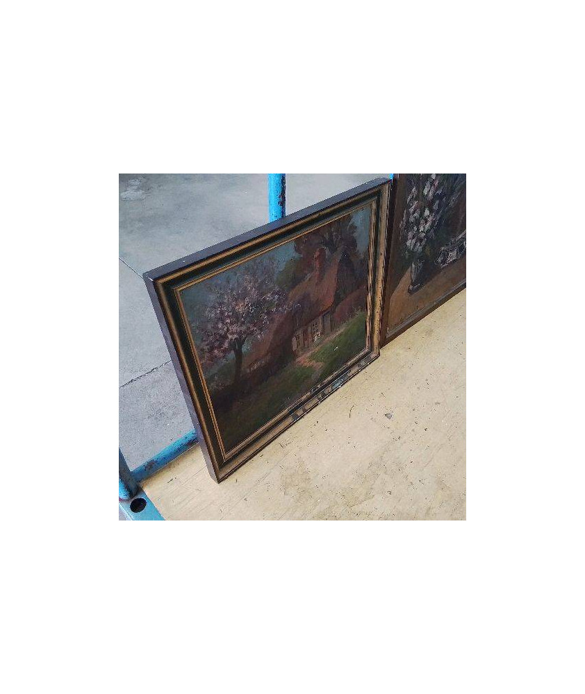 TABLEAU CHAUMIÈRE DE CAMPAGNE 