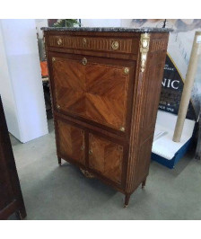 SECRETAIRE LOUIS XVI DESSUS MARBRE