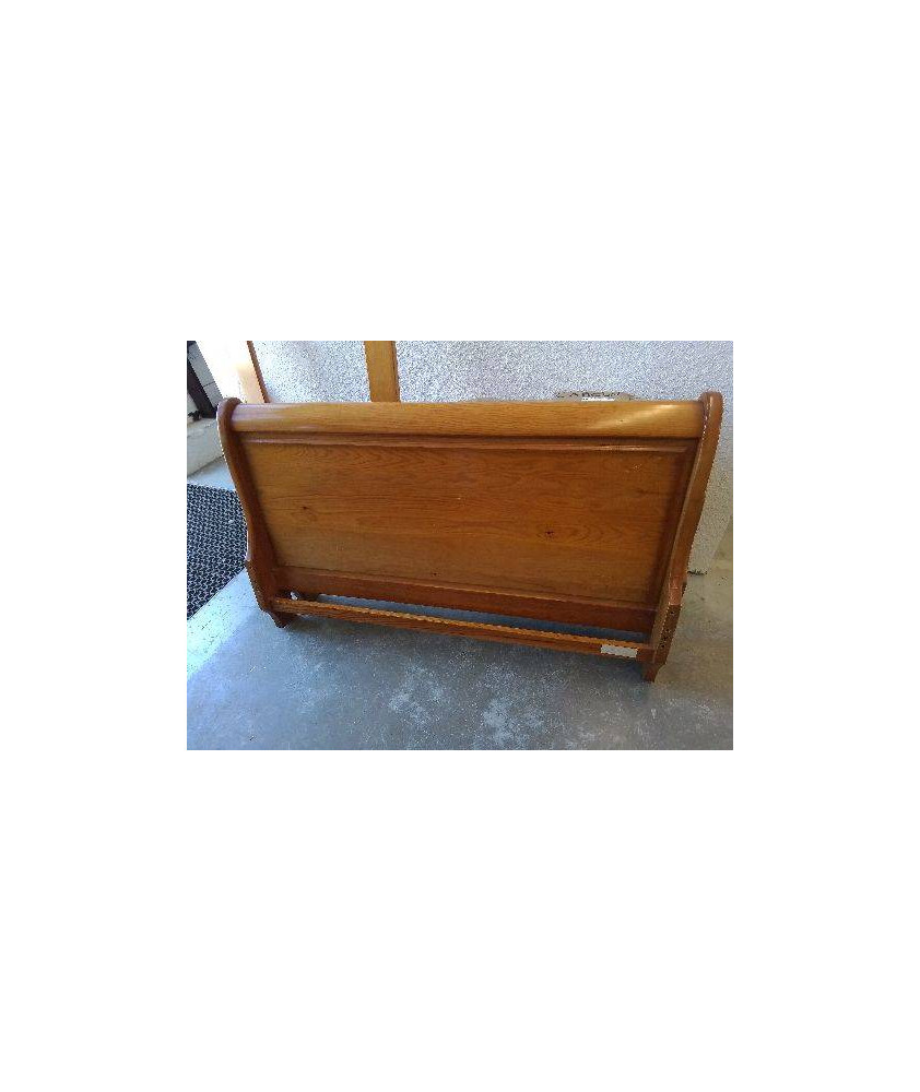 BOIS DE LIT STYLE LOUIS PHILIPPE EN PIN