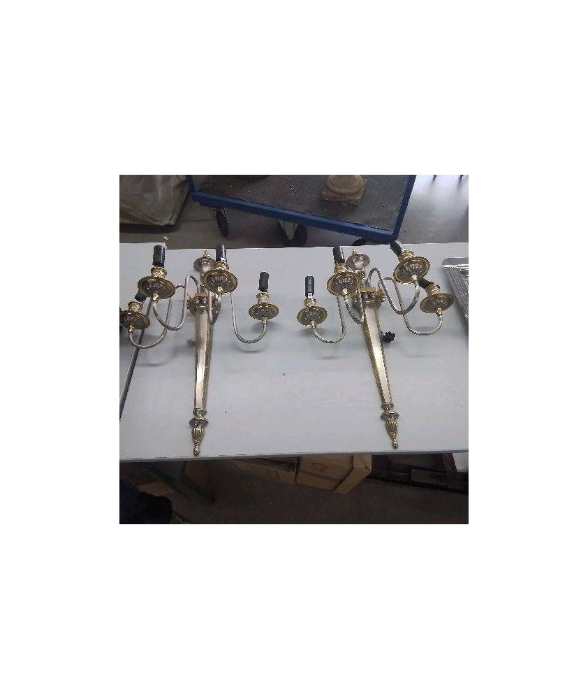 PAIRE D’APPLIQUES  MAISON JEANSEN