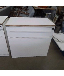 MEUBLE BUREAU BAS 3 TIROIRS