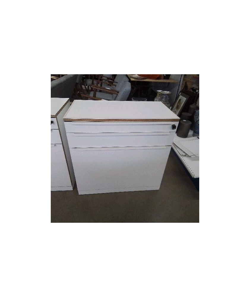 MEUBLE BUREAU BAS 3 TIROIRS