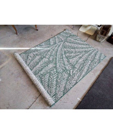 TAPIS MOTIF FEUILLES DE  DPALMIER 