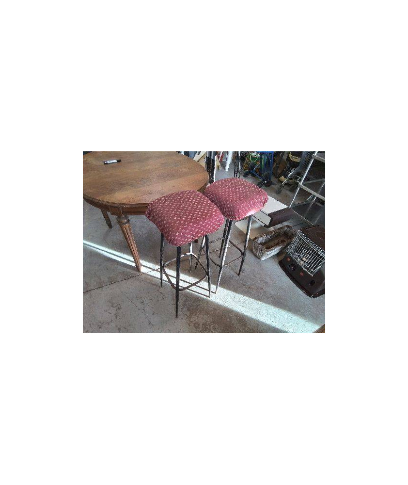 TABOURET VINTAGE TAPISSÉ 