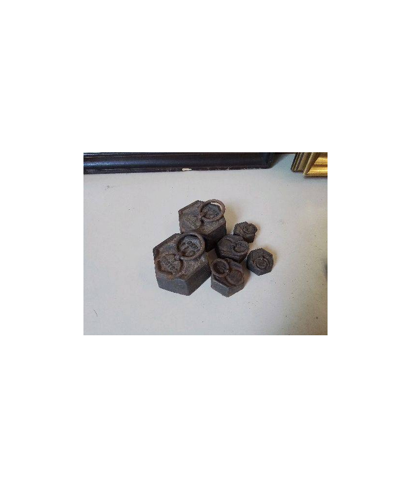 LOT DE 6 POIDS 