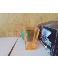 VASE ORANGE EN VERRE 
