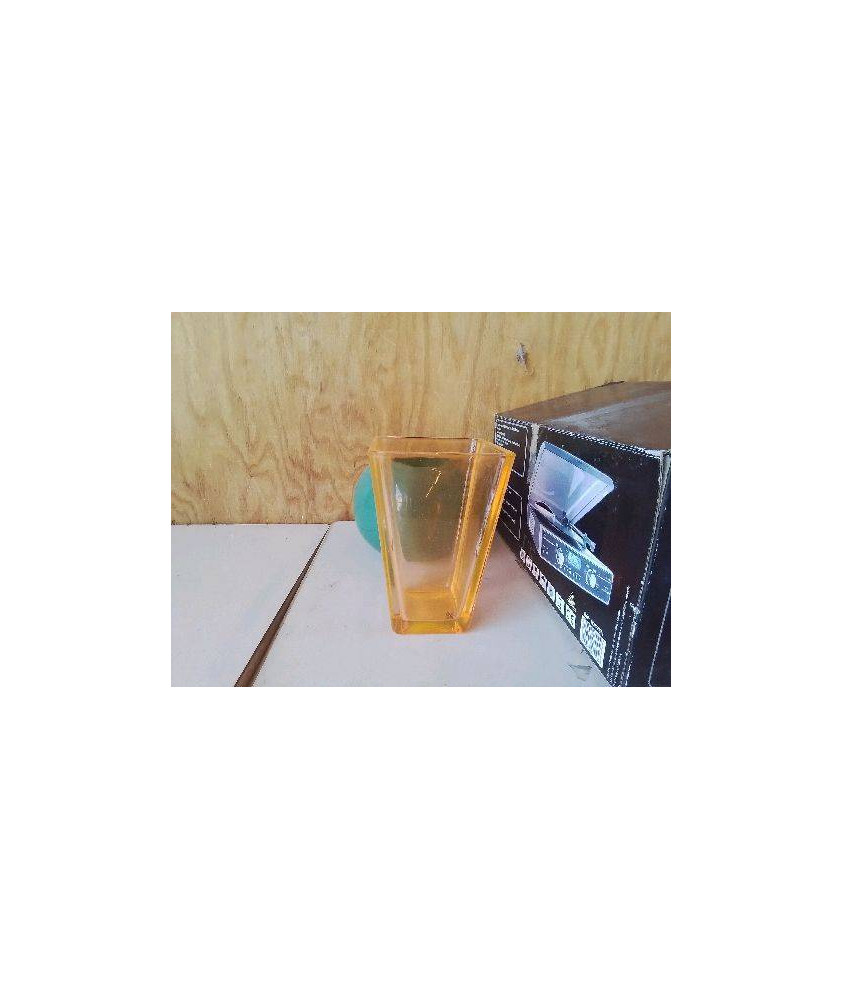VASE ORANGE EN VERRE 