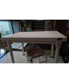 TABLE CUISINE CARELLEE BLANCHE
