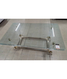 TABLE BASE VERRE PLEXI 