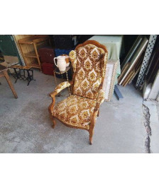 FAUTEUIL VOLTAIRE TAPISSÉE 