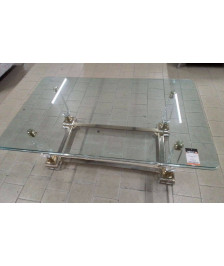 TABLE BASE VERRE PLEXI 