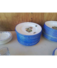LOT DE 6 ASSIETTES SALINS OPAQUE