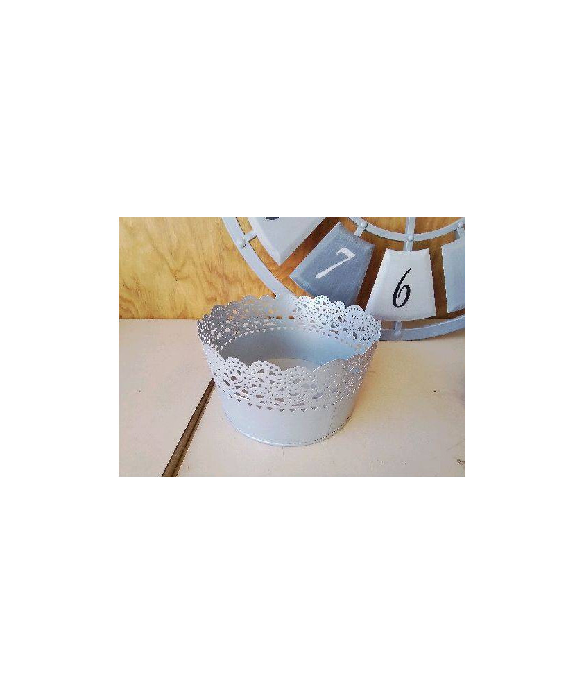CACHE POT GRIS 