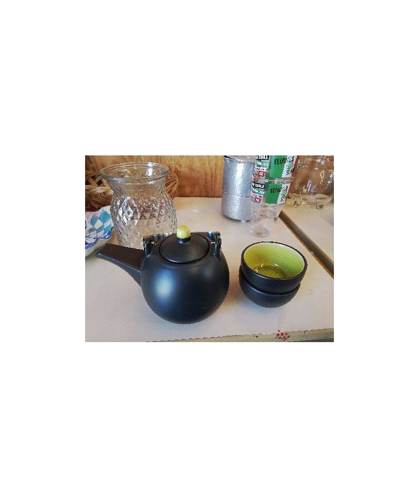 PETIT SERVICE À THÉ NOIR ET VERT 