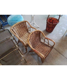 FAUTEUIL ROTIN ENFANT 