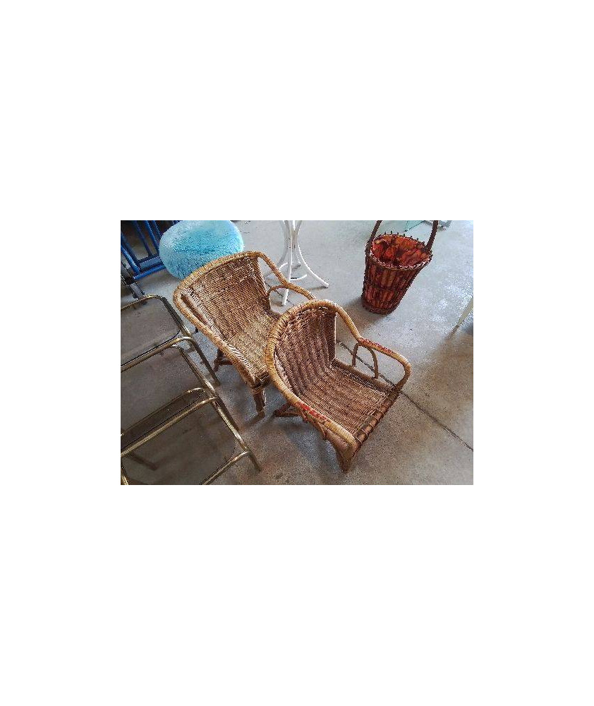 FAUTEUIL ROTIN ENFANT 
