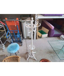 PORTE MANTEAU BLANC PERROQUET 