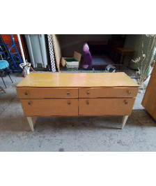 MEUBLE TV BEIGE STYLE SCANDINAVE 