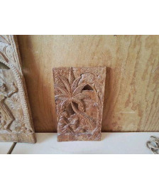 DECORATION MURALE SCULPTÉ EN BOIS MADAGASCAR 