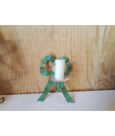 PETITE APPLIQUE BOUGEOIR NOEUD POUENA