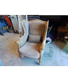 FAUTEUIL BERGÈRE COULEUR TAUPE