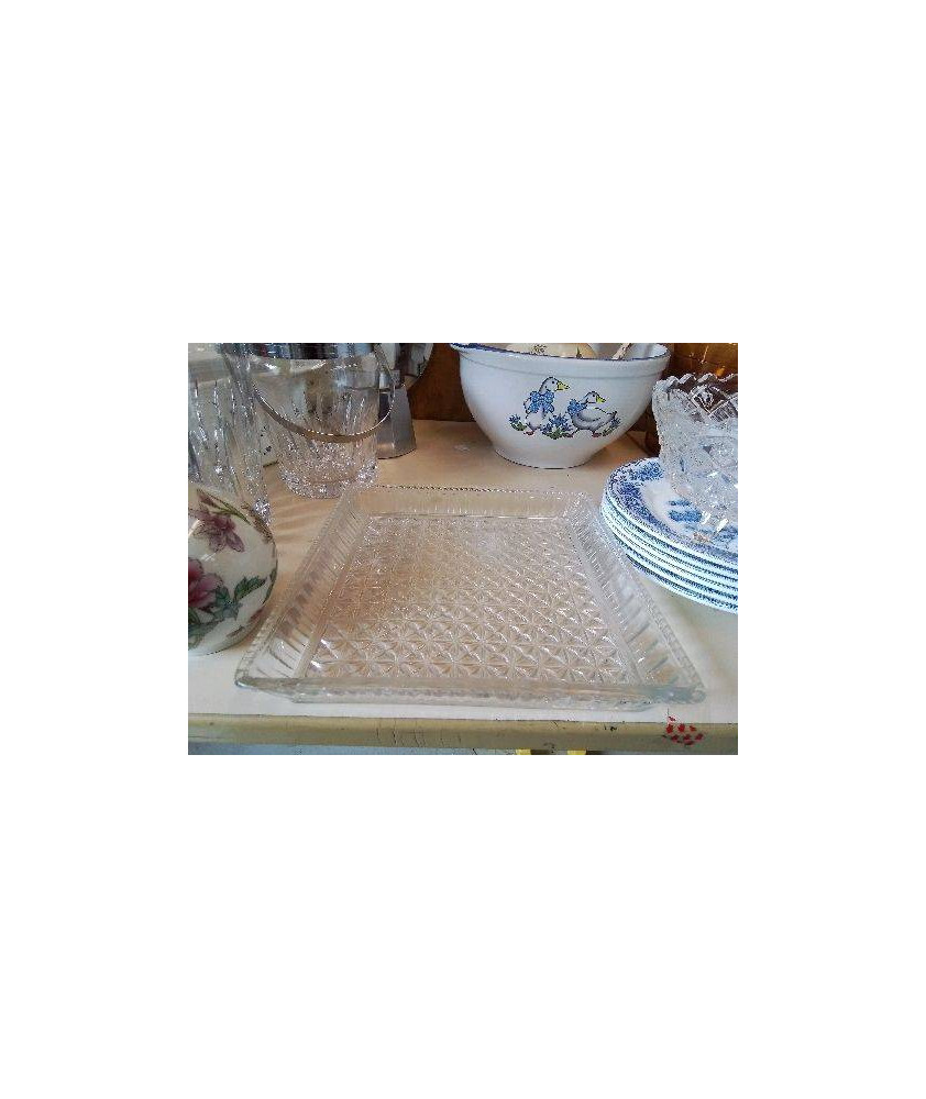 PLAT EN VERRE CARRÉ 