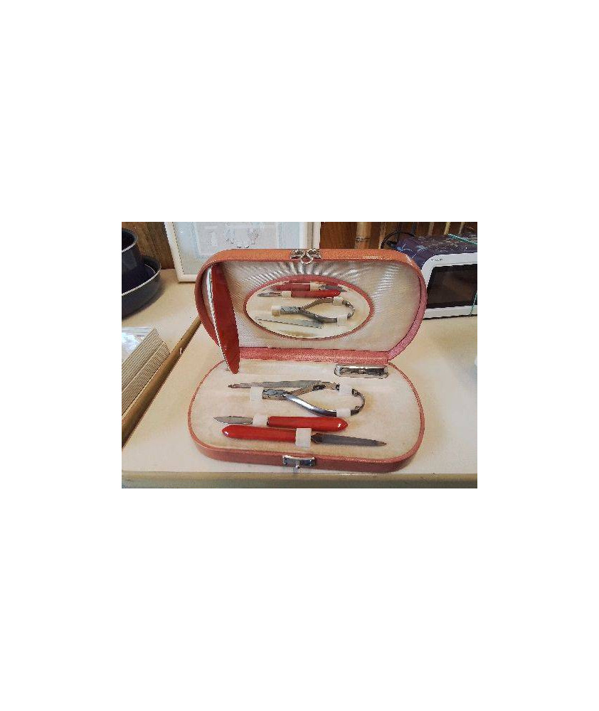 COFFRET TROUSSE À ONGLE VINTAGE