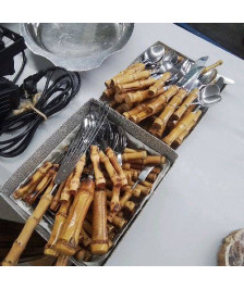 LOT COUVERTS BAMBOU