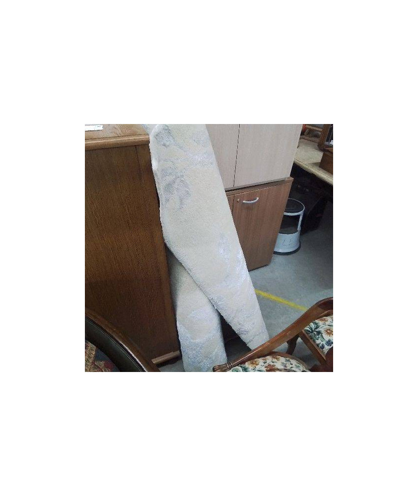 TAPIS BEIGE DECOR FLEURS