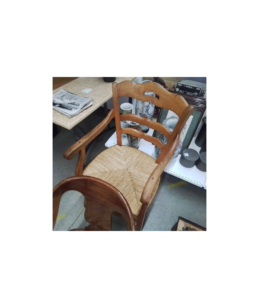 FAUTEUIL CAMPAGNARD PAILLE 