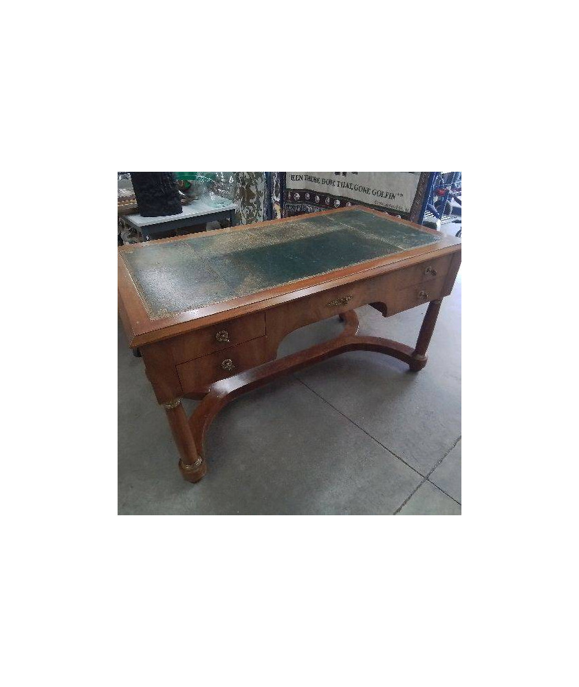 BUREAU STYLE EMPIRE DESSUS CUIR