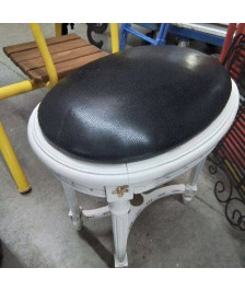 TABOURET STYLE LOUIX XVI BLANC