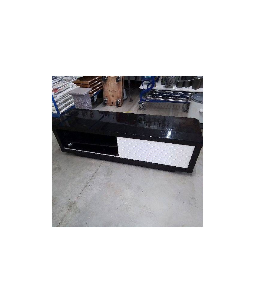 MEUBLE TELE NOIR LAQUÉ 
