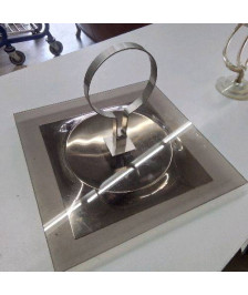 PLATEAU VERRE FUMÉ PIVOTANT