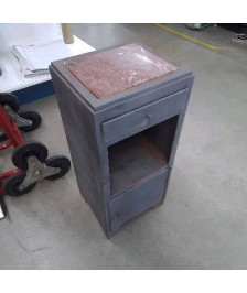 CHEVET METAL DESSUS MARBRE