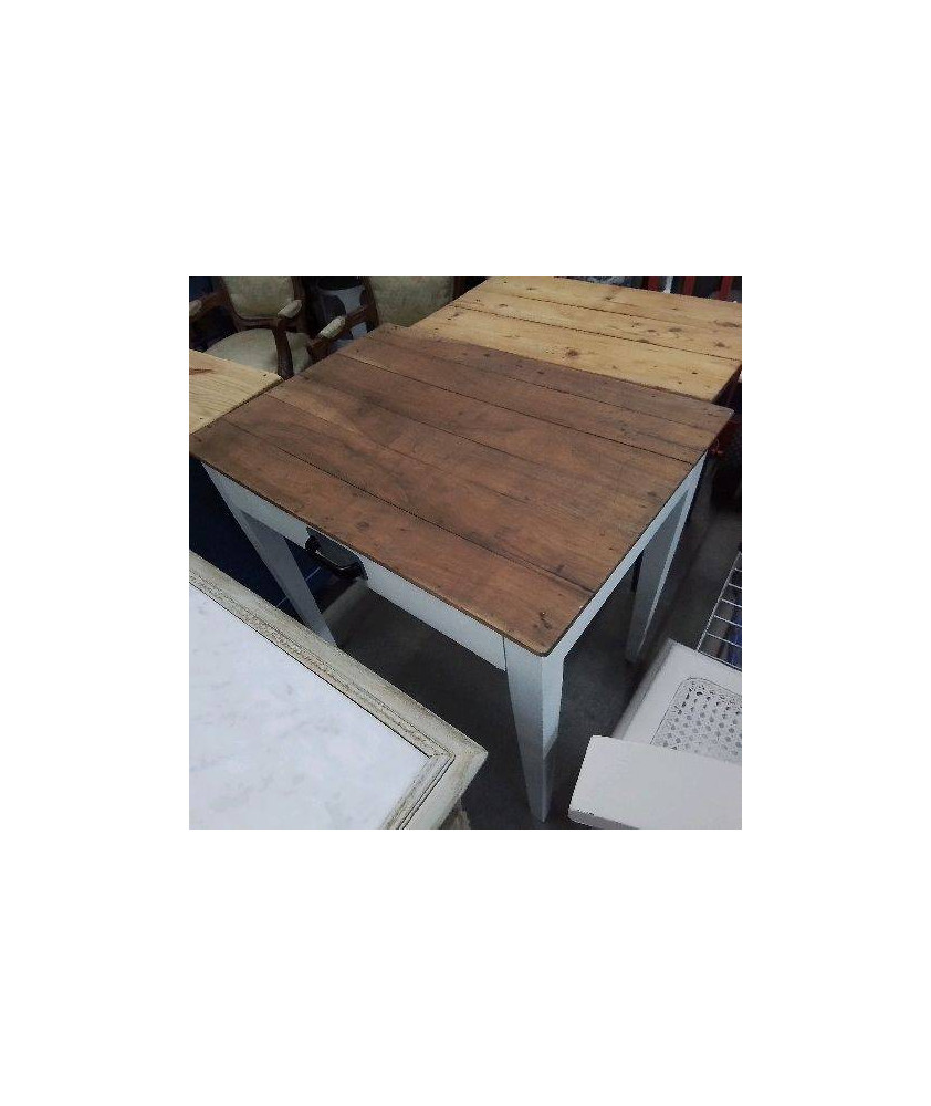 TABLE 1 TIROIR PEINTE ET BOIS