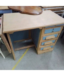 BUREAU GRIS BOIS NATUREL